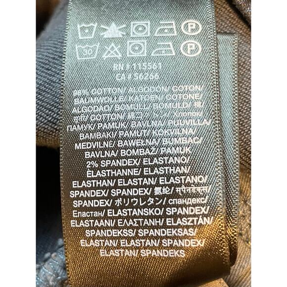 7 For All Mankind Austyn Jeans Straight Leg Dark Wash Mid-Rise Sz 29 Blue - Picture 11 of 16